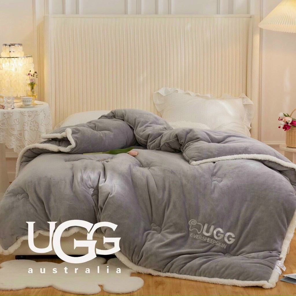 [NỘI ĐỊA NHẠT] Chăn Cừu UGG Nhập Khẩu - Chăn Cừu 3 Lớp Dày 4,3 KG Siêu Ấm Đại Hàn Cực Đẹp