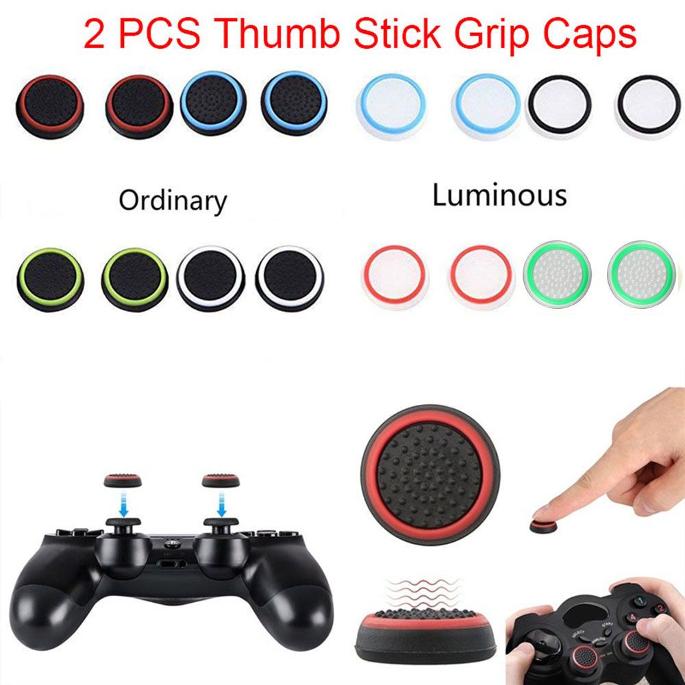 Bộ 2 vỏ bọc nút bấm bằng silicon nhiều màu thời trang cho tay cầm chơi game Xbox 360 For PS4 PS3