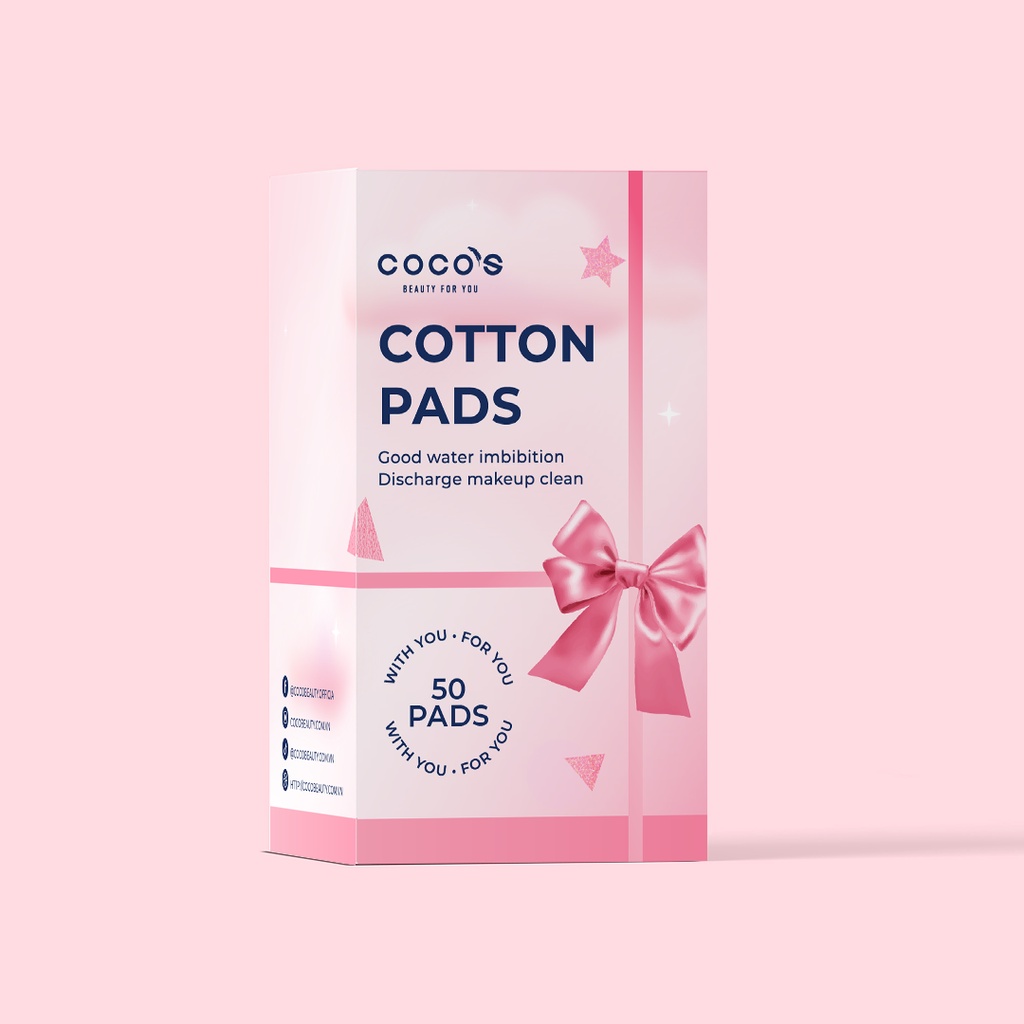 [Mã COSCOCOT3 -8% đơn 250K] [QUÀ TẶNG] Bông tẩy trang Coco's beauty 100% Cotton 50 Miếng