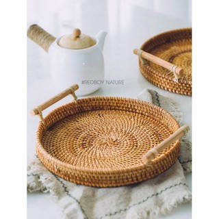 KHAY MÂY TRÒN 2 TAY NẮM