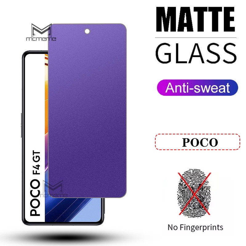 Kính cường lực chống vân tay chống ánh sáng xanh bảo vệ mắt dành cho Xiaomi POCO M5 M5s X4 X3 NFC C40 F4 F3 GT F2 M4 M3 Pro PocoPhone F1