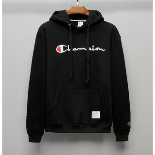 Áo Hoodie Cotton Thêu Chữ Champion Thời Trang Cho Nam Nữ