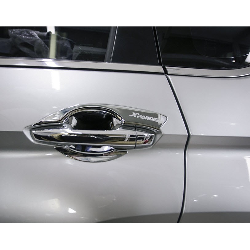 Ốp tay nắm, chén cửa Mitsubishi Xpander - mạ chrome