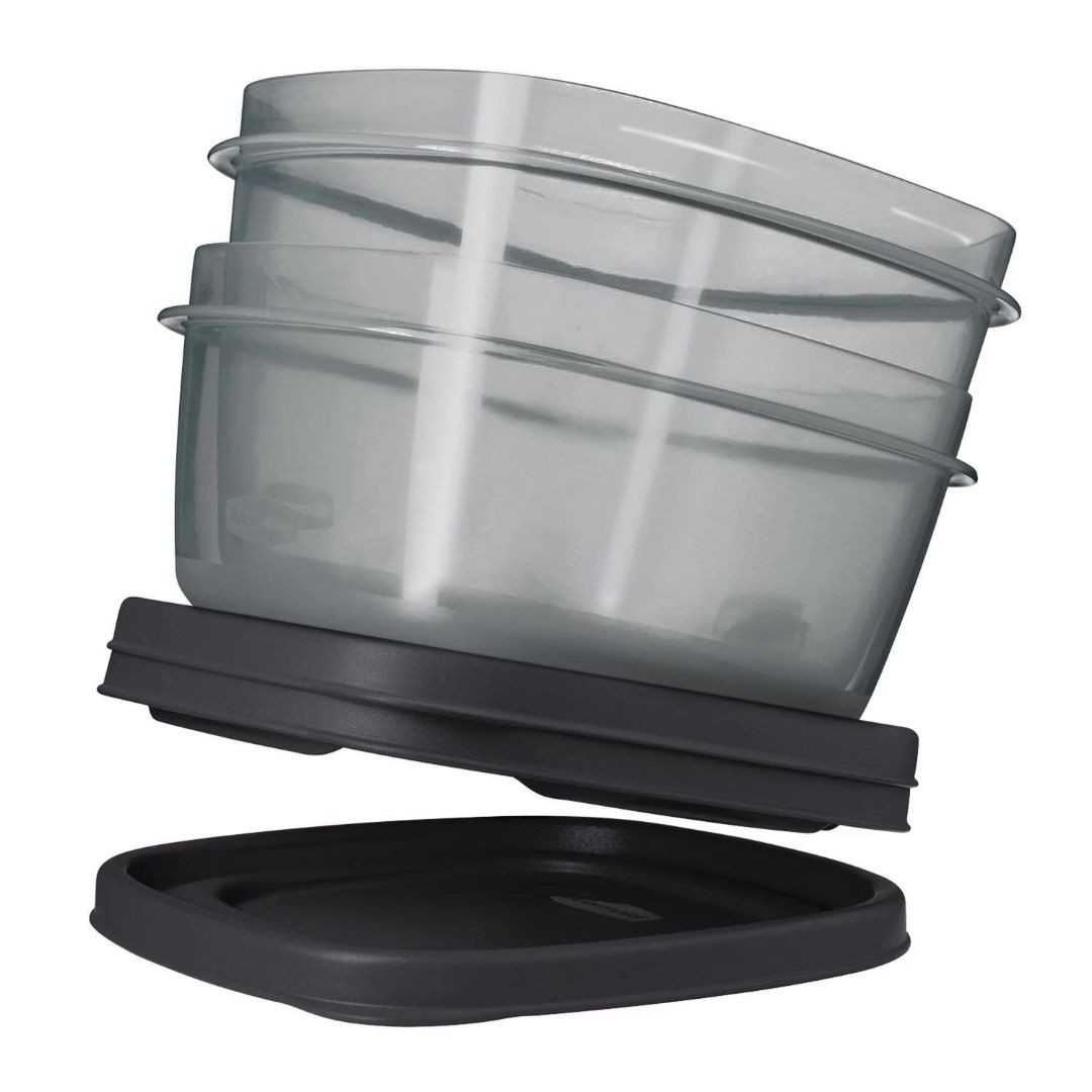 [6 size lẻ] HỘP NHỰA ĐỰNG THỰC PHẨM Rubbermaid NẮP ĐEN