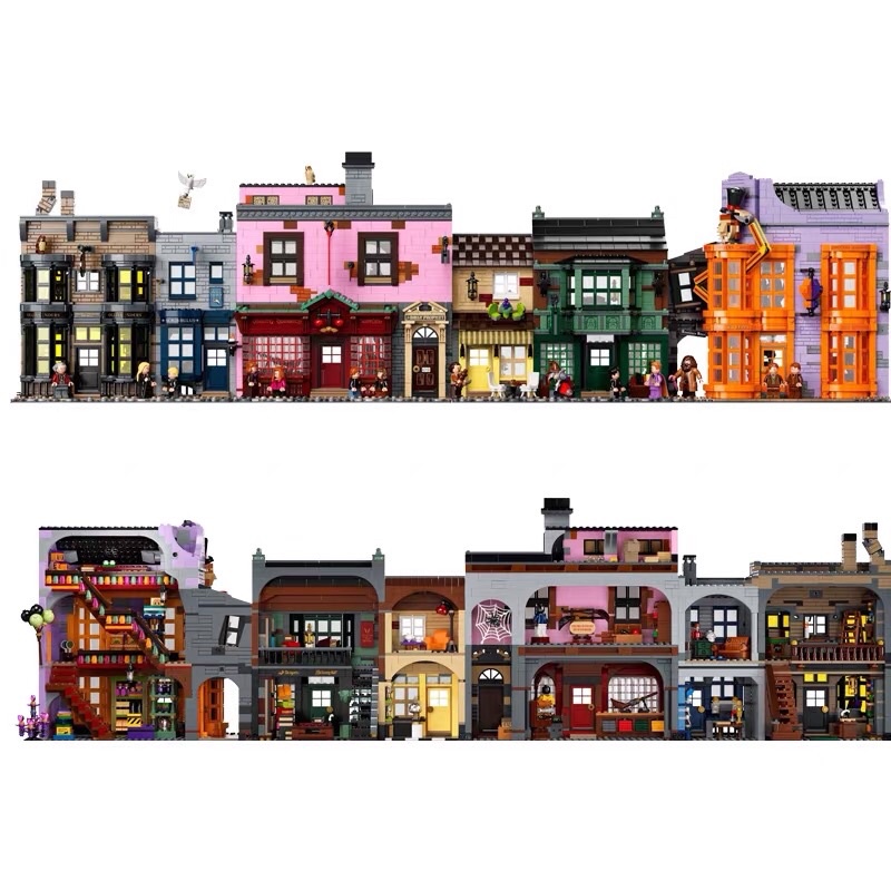 Đồ chơi lắp ráp lego Harry Potter khu phố Hẻm Xéo - Diagon Alley của phù thuỷ lâu đài Hogwarts mã 75978 bản 20007