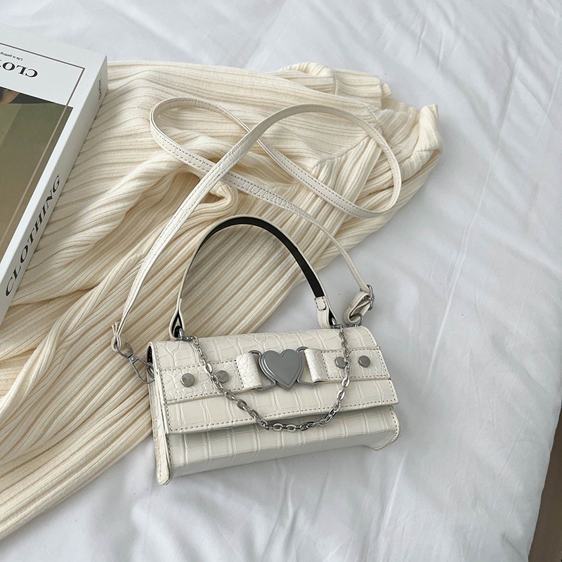 Túi Đeo Vai Hình Vuông Cỡ Nhỏ Phối Dây Xích Thời Trang Cho Nữ