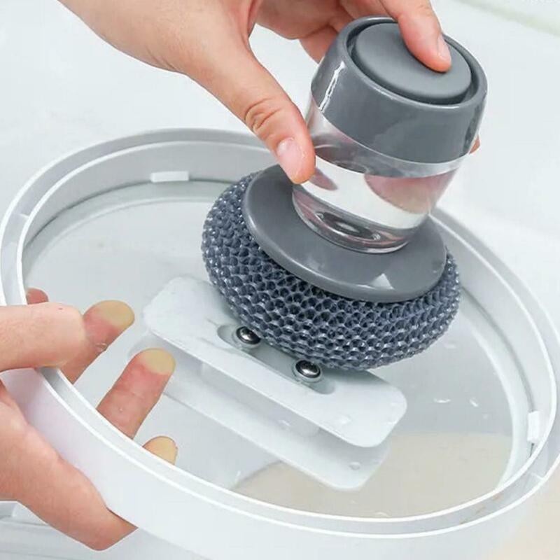 Miếng Rửa Bát Chà Xoong Nồi Có Tay Cầm Tích Hợp Khay Chứa Nước Rửa Chén Thông Minh / Dụng Cụ Cọ Rửa Đa Năng / Mã B110