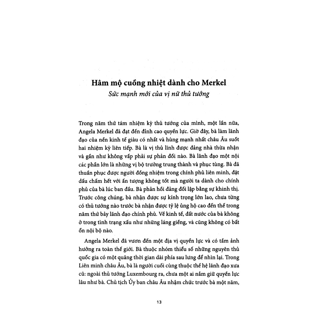 Sách Angela Merkel - Thế Giới Của Vị Nữ Thủ Tướng