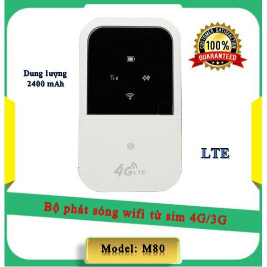 Bộ phát sóng wifi từ sim 3G/4G A800 M80 đúng chất lượng hình ảnh thật