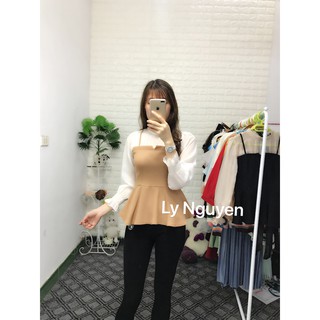 ÁO SƠ MI PEPLUM SIÊU ĐẸP (ẢNH THẬT 100% DO SHOP TỰ CHỤP)