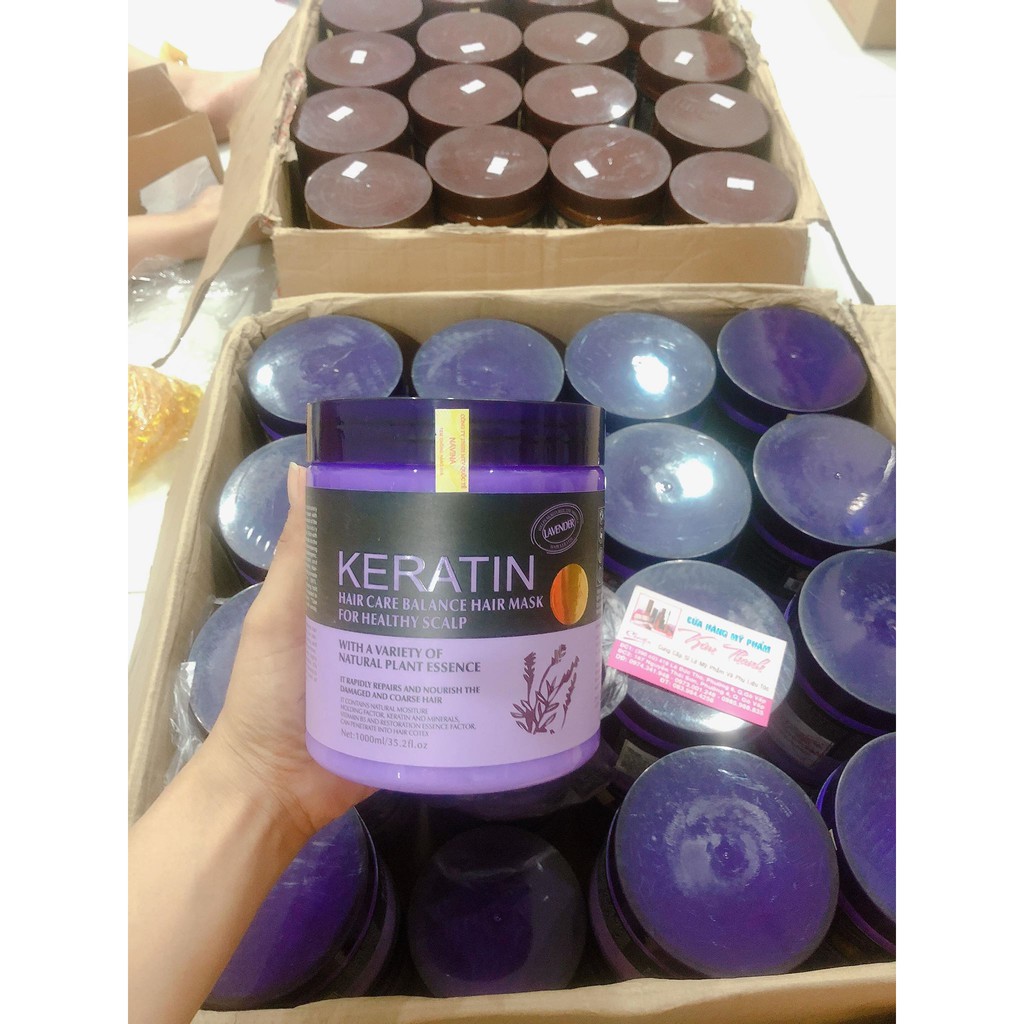 DẦU HẤP Ủ TÓC KERATIN màu tím HÀN QUỐC 1000ML | BigBuy360 - bigbuy360.vn