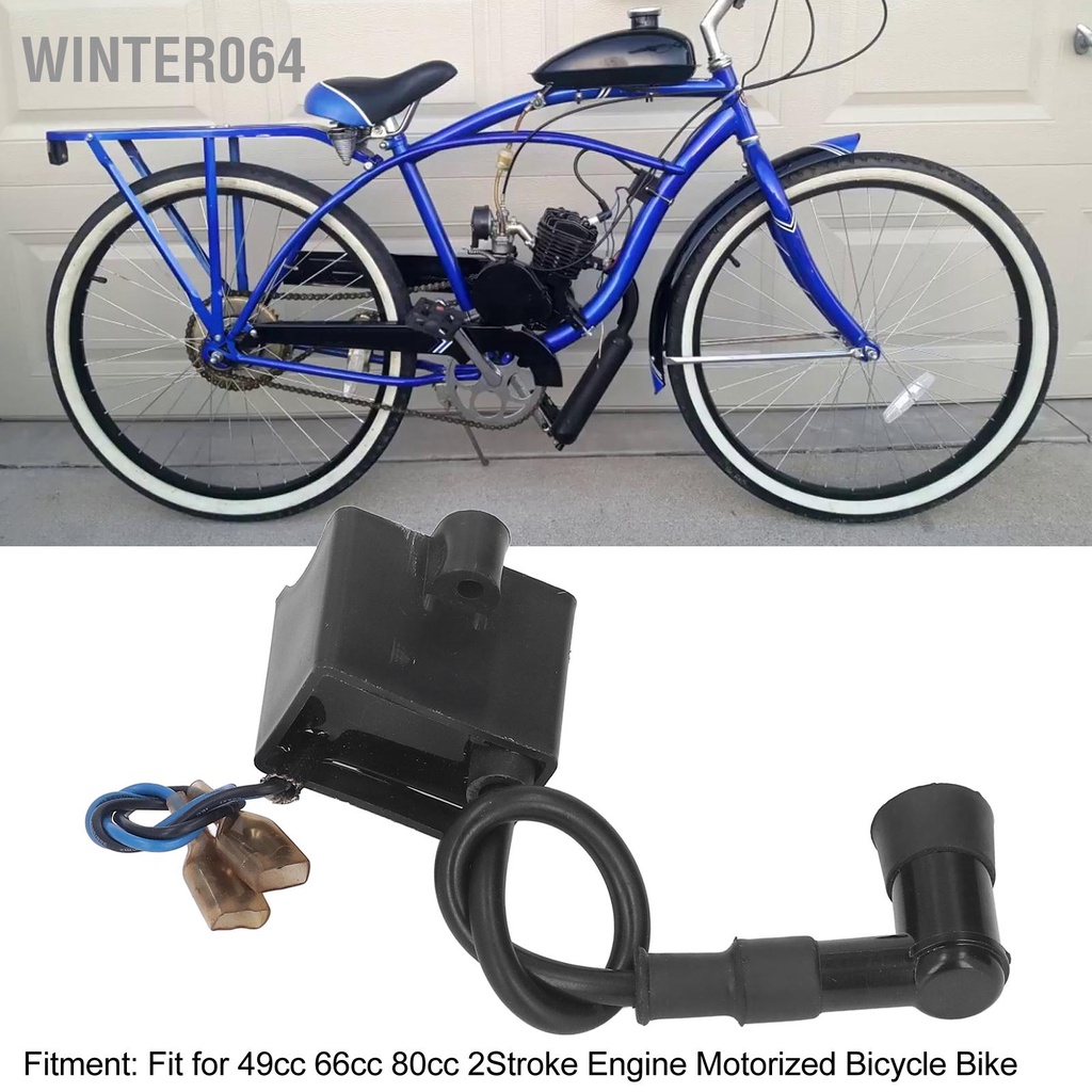Lắp ráp cuộn dây đánh lửa CDI cho xe đạp có động cơ 49cc 66cc 80cc 2 thì Winter064