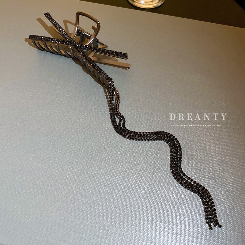 Kẹp Tóc Đính Đá Tua Rua Thời Trang Hàn Quốc