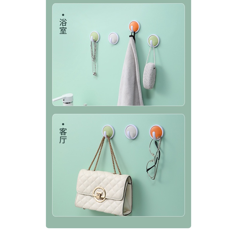 Móc TAILI treo tường không đục lỗ nhiều màu sắc tiện dụng và bền