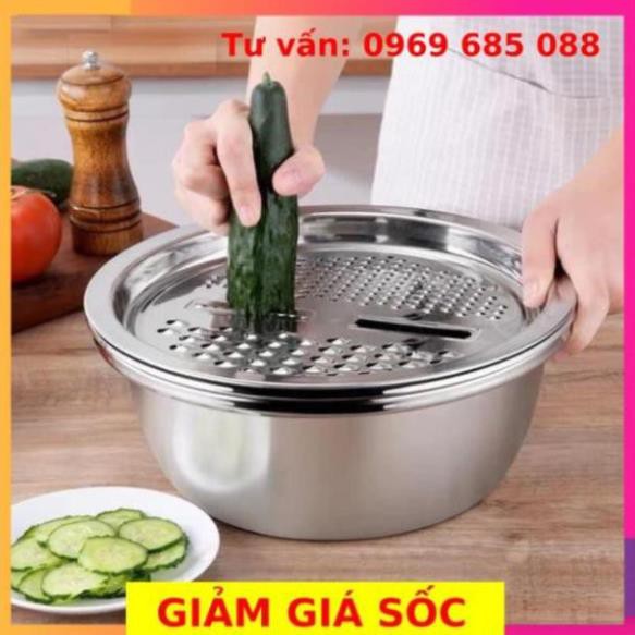 Rổ nạo inox 3 trong 1, tiện lợi, tiện ích mới cho phòng bếp