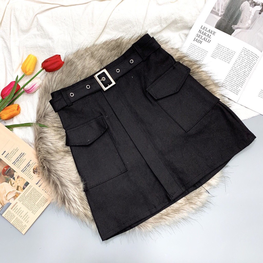 Chân Váy KaKi co giãn Váy Ngắn Váy Chữ A Ulzzang | BigBuy360 - bigbuy360.vn