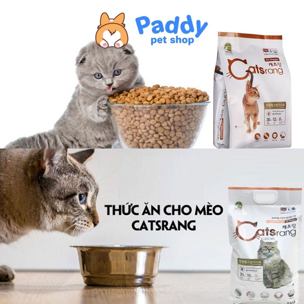 [5kg] Hạt Catsrang Cho Mèo Mọi Lứa Tuổi