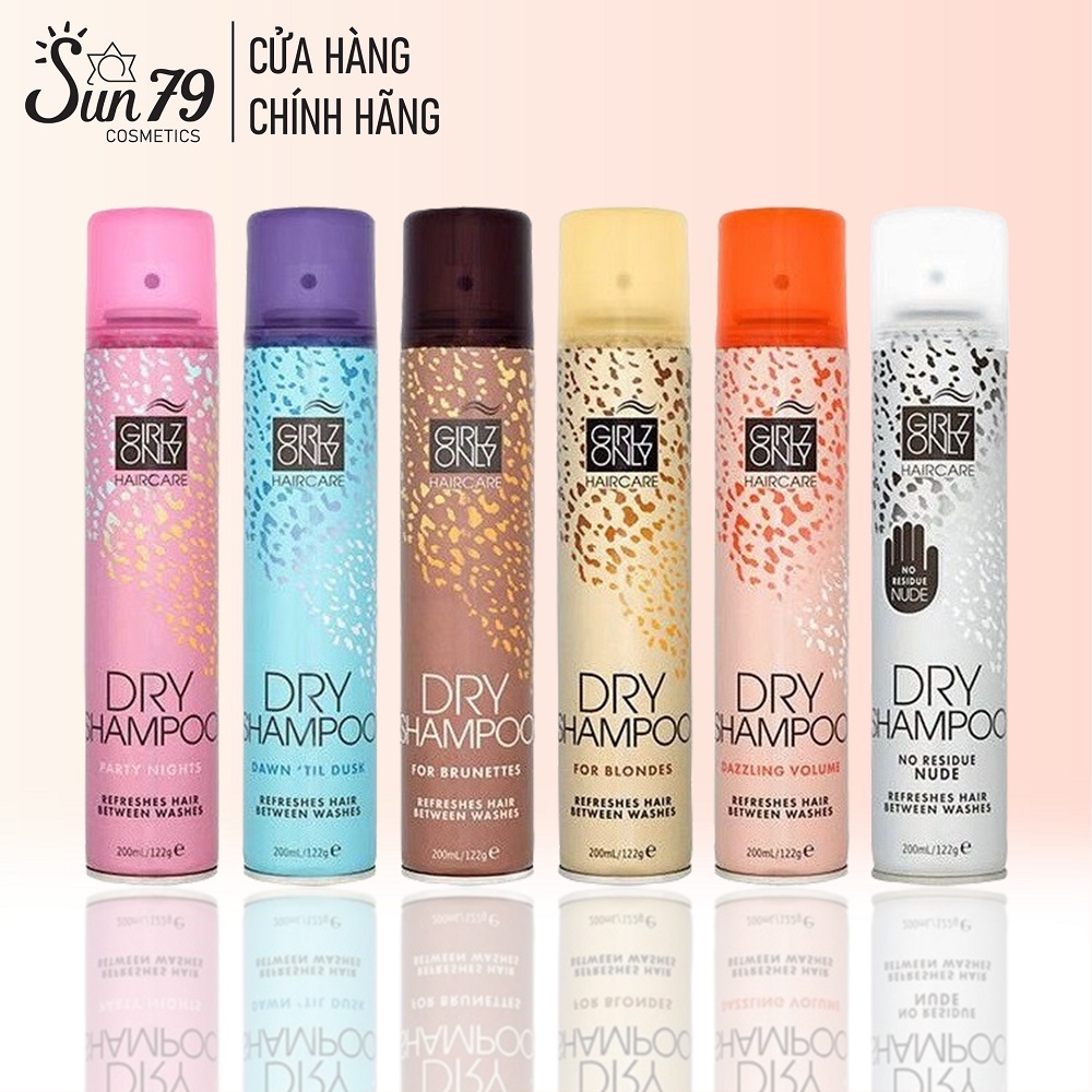 Dầu Gội Khô Giúp Tóc Vào Nếp Tức Thì GIRLZ ONLY Dry Shampoo 200ml