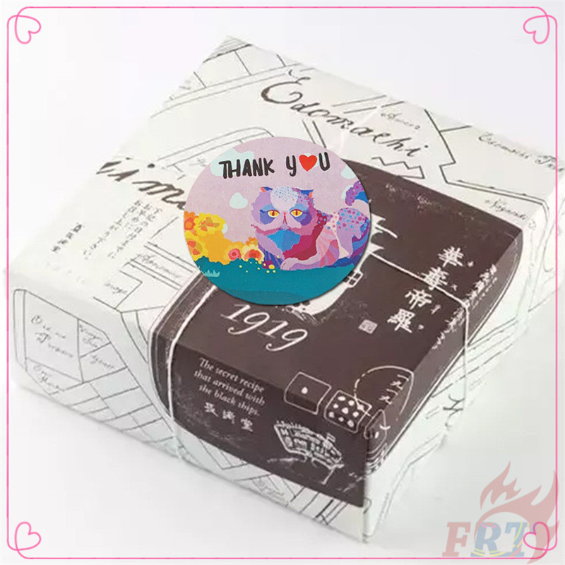Cuộn 500 Miếng Dán 10 Kiểu Động Vật Hoạt Hình Dễ Thương 05