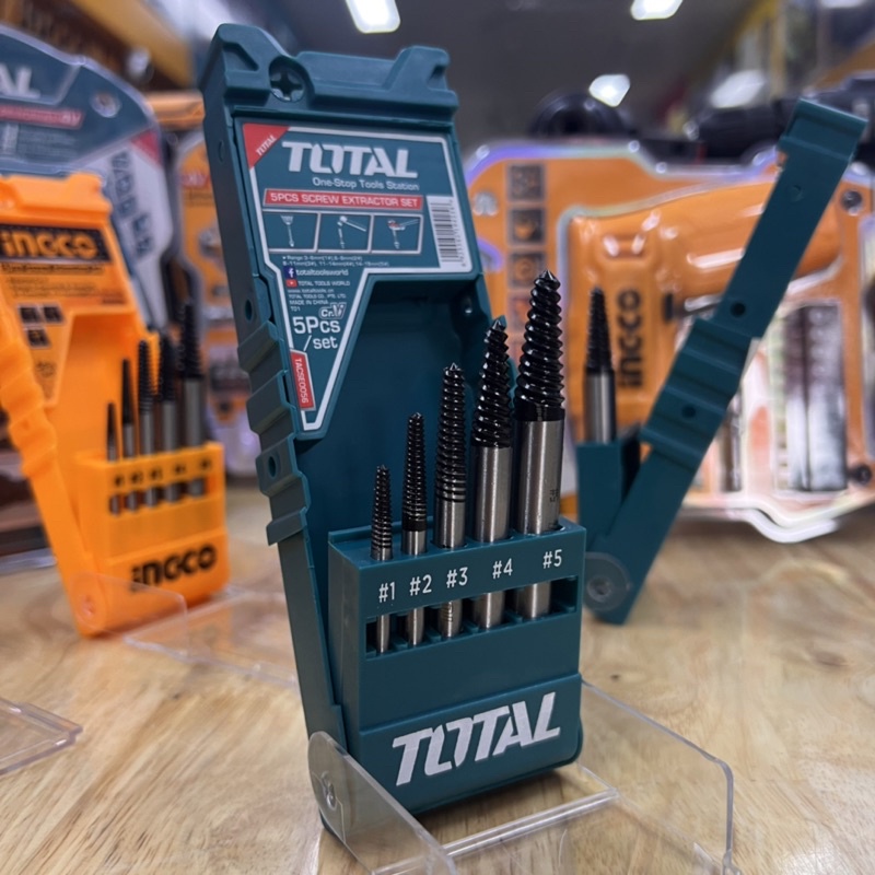 Bộ mũi taro lấy ốc gãy 5 chi tiết Total Ingco TACSE0056 ASE008