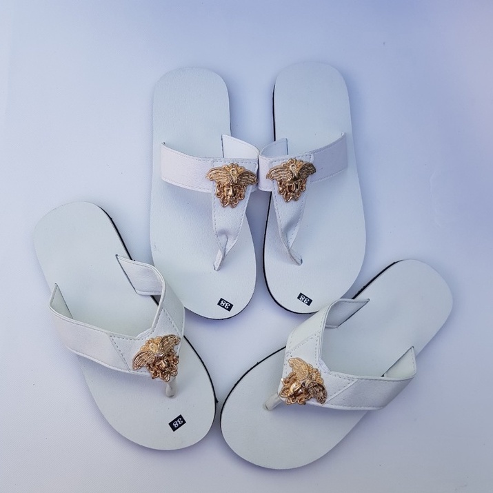 sandal đồng nai combo nam và nữ đế trắng quai trắng size từ 35 nữ đến 43 nam