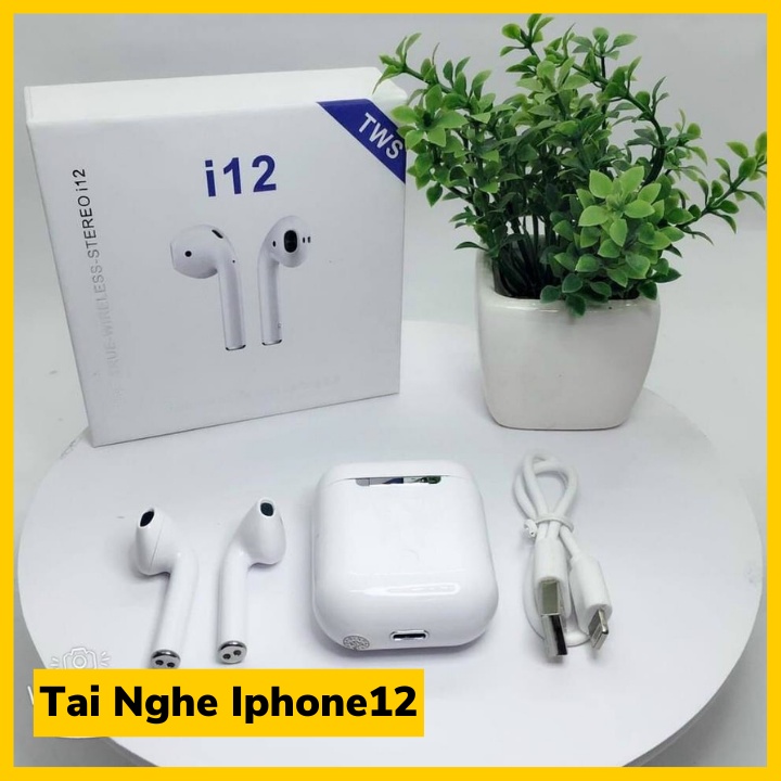 Tai nghe bluetooth không dây Gutek i12 TWS điều khiển cảm biến âm thanh HIFI cho Android iOS