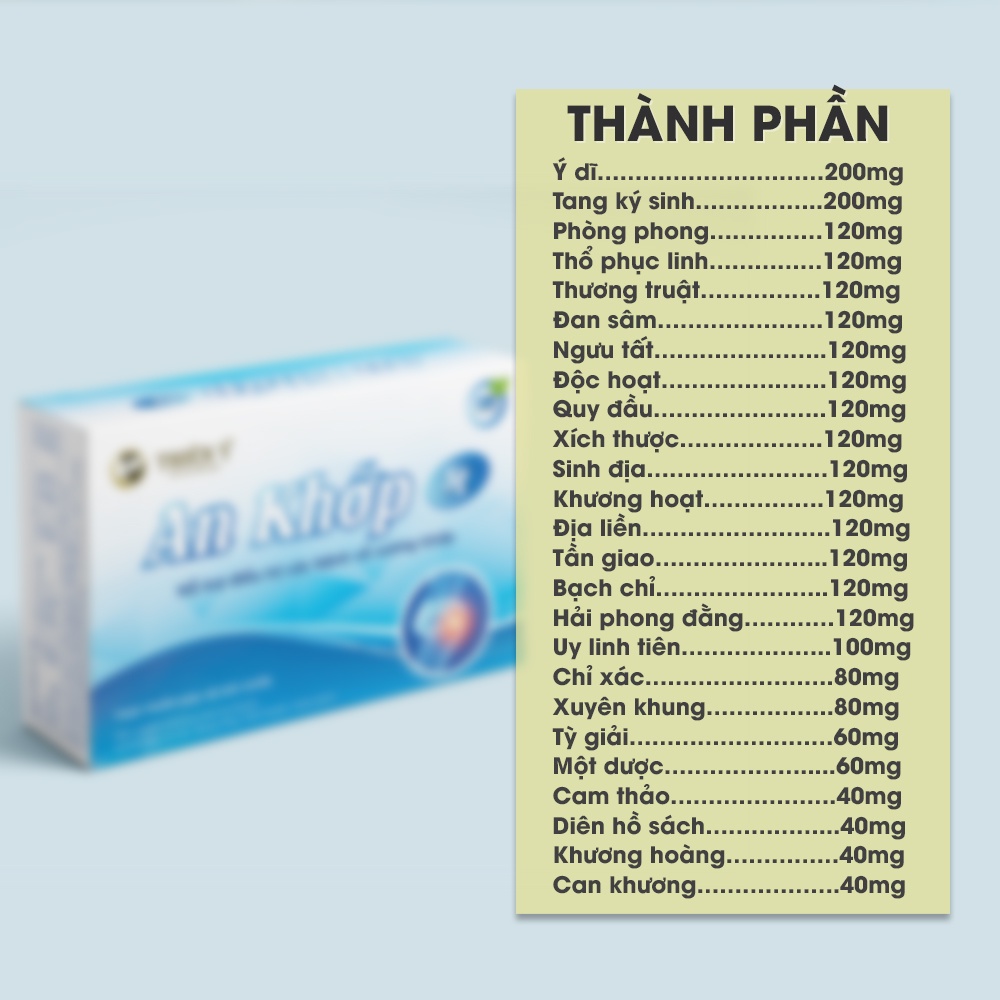 Viên Uống Hỗ Trợ Xương Khớp An KhớpST TY04 Hộp 3 Vỉ 30 Viên - Thiên Ý