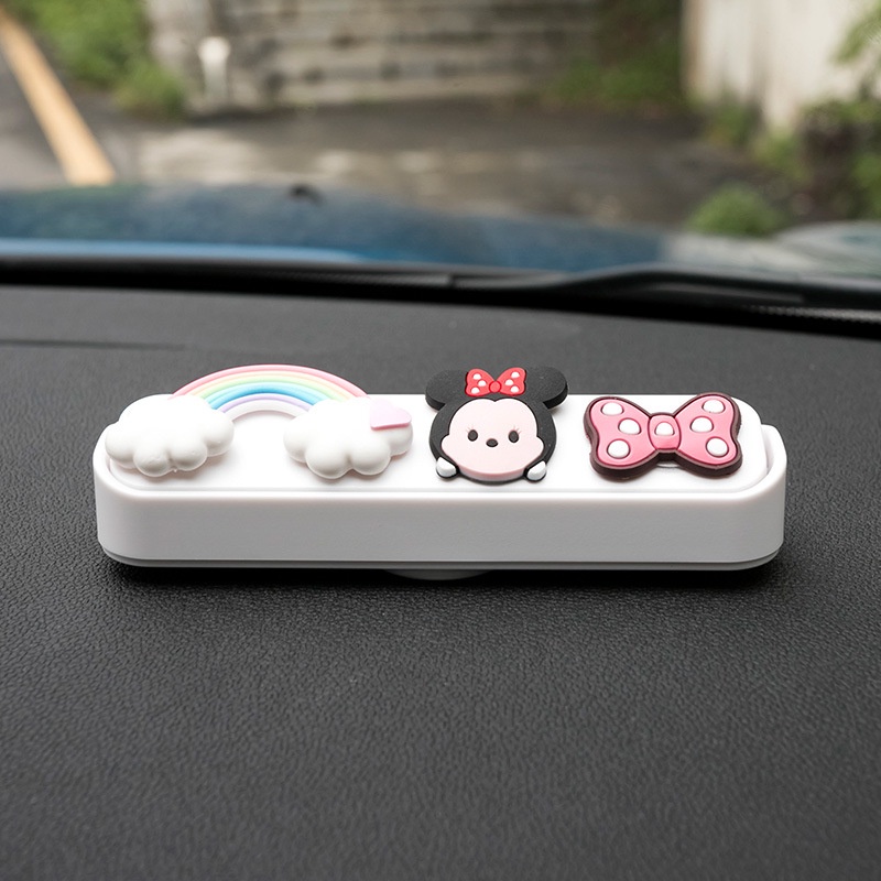 🥰Hai mặt! Thẻ Ghi Số Điện Thoại Đỗ Xe Tạm Thời Hình Mickey Minnie Donald Xương Rồng Hoạt Hình Đáng Yêu