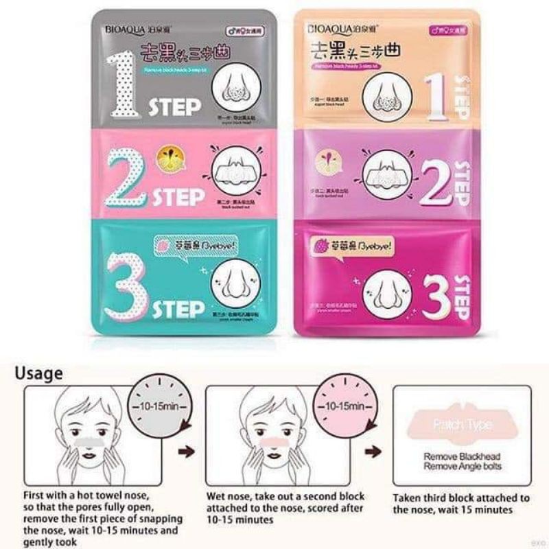 LỘT MỤN 3 bước🍒dùng bao phê🍒3 step lột sạch mụn dầu đen, mụn cám làm sáng da