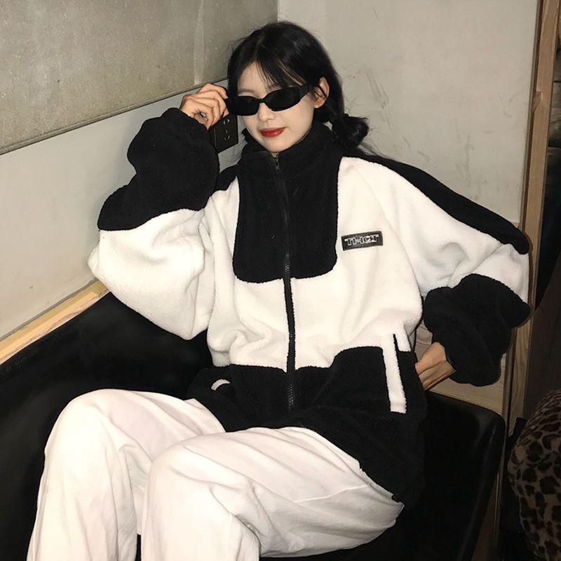 (order) ÁO KHOÁC LÔNG CỪU PHỐI MÀU ULZZANG KÈM HÌNH THẬT | BigBuy360 - bigbuy360.vn