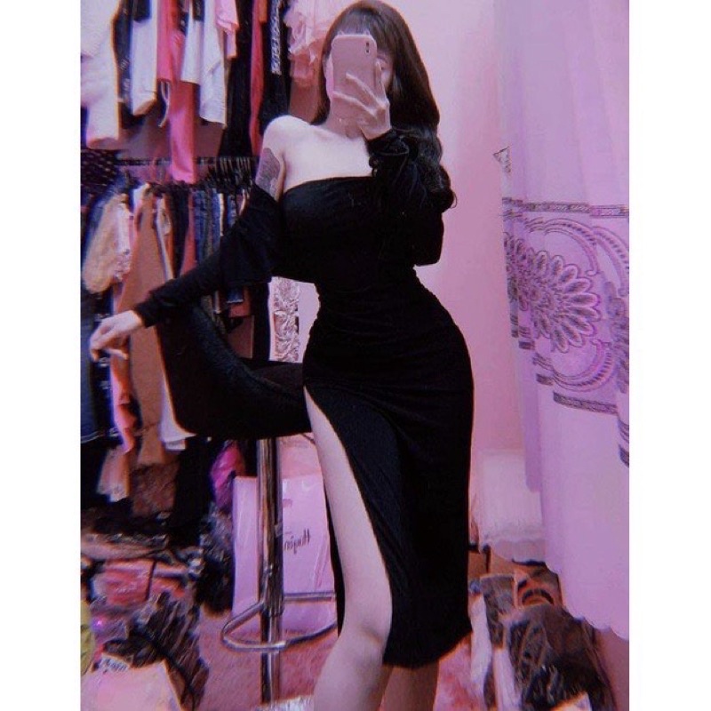 Set đầm ôm kèm áo đang hot cực tôn dáng SE1