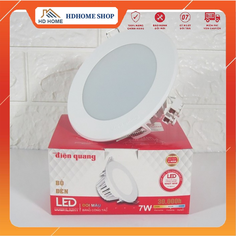 Đèn LED âm trần Led downlight Điện Quang ĐQ LRD04 5W/7W/11W