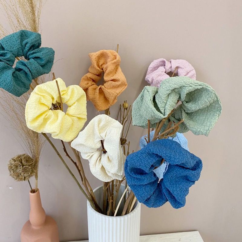 Dây Buộc Tóc Co Giãn Màu Sắc Đơn Giản Thanh Lịch