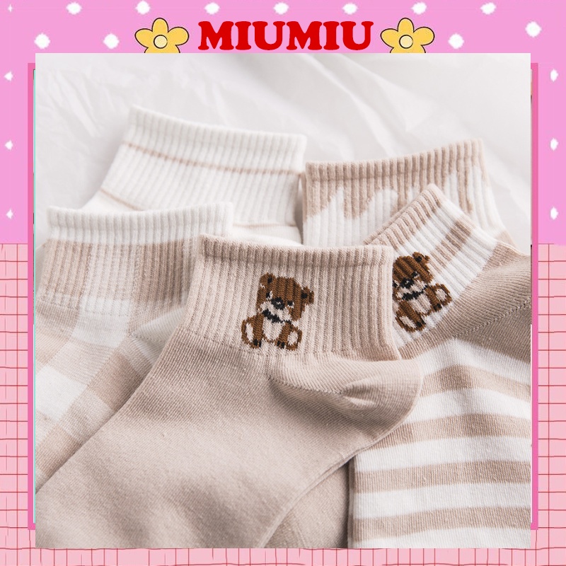 Tất nữ vớ nữ cổ ngắn họa tiết cute dễ thương phong cách Hàn Quốc M85