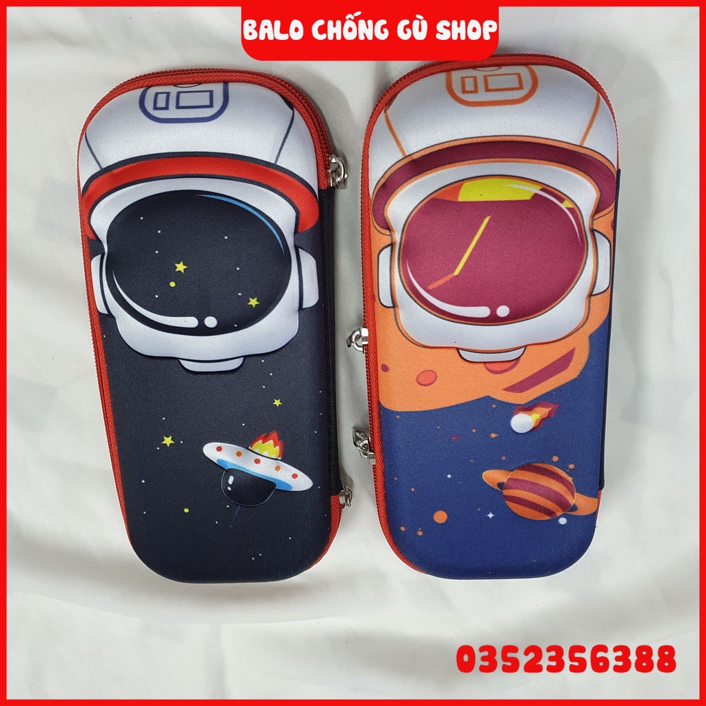 Hộp bút học sinh cho bé trai bé gái in hình nhân vật hoạt hình chống thấm nước