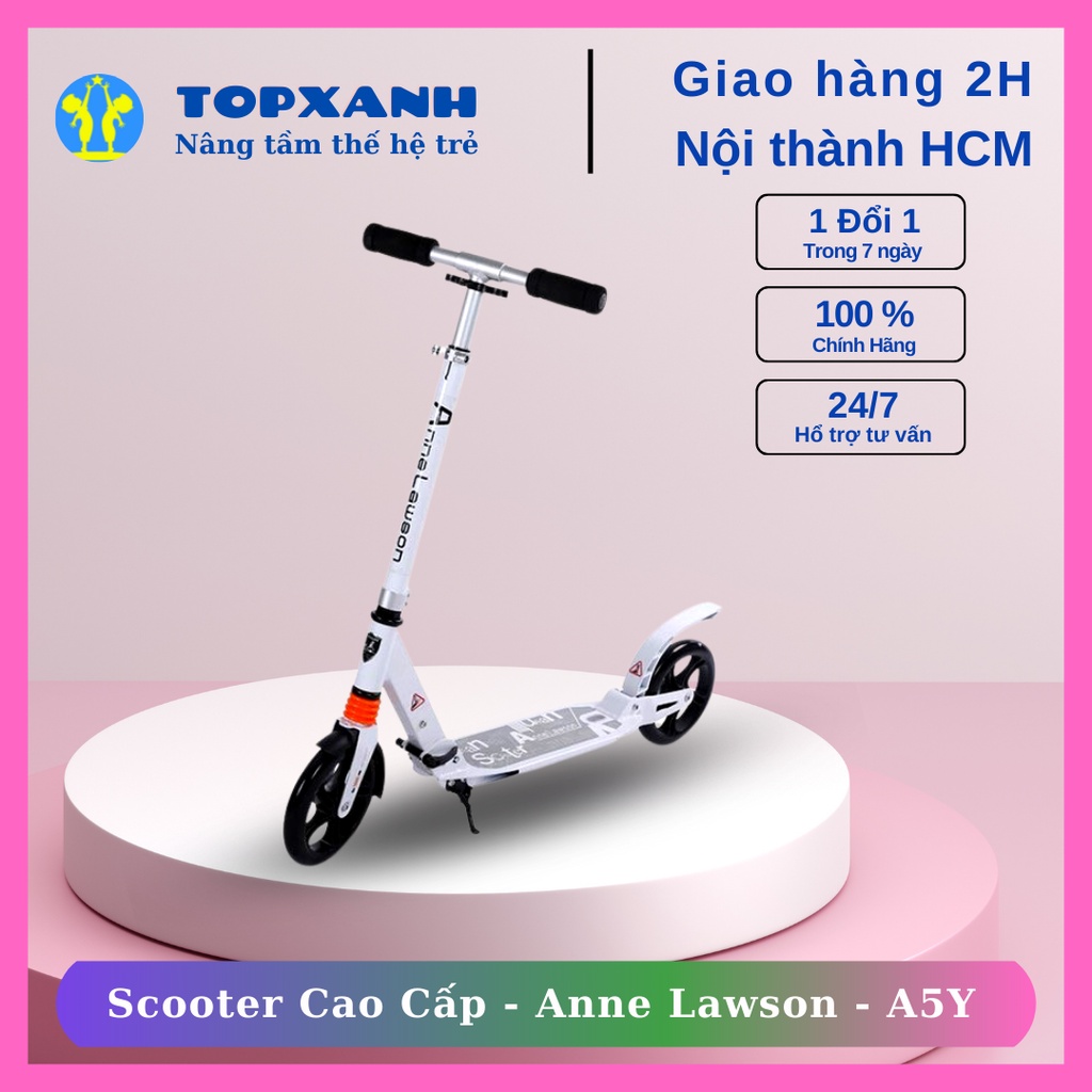 Xe Trượt Scooter người lớn 2 bánh Cao Cấp - Tải trọng 120kg - Anne Lawson - A5Y
