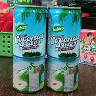 1 Lốc 6 lon nước Dừa tươi có thịt Dừa Datafa lon 330ml