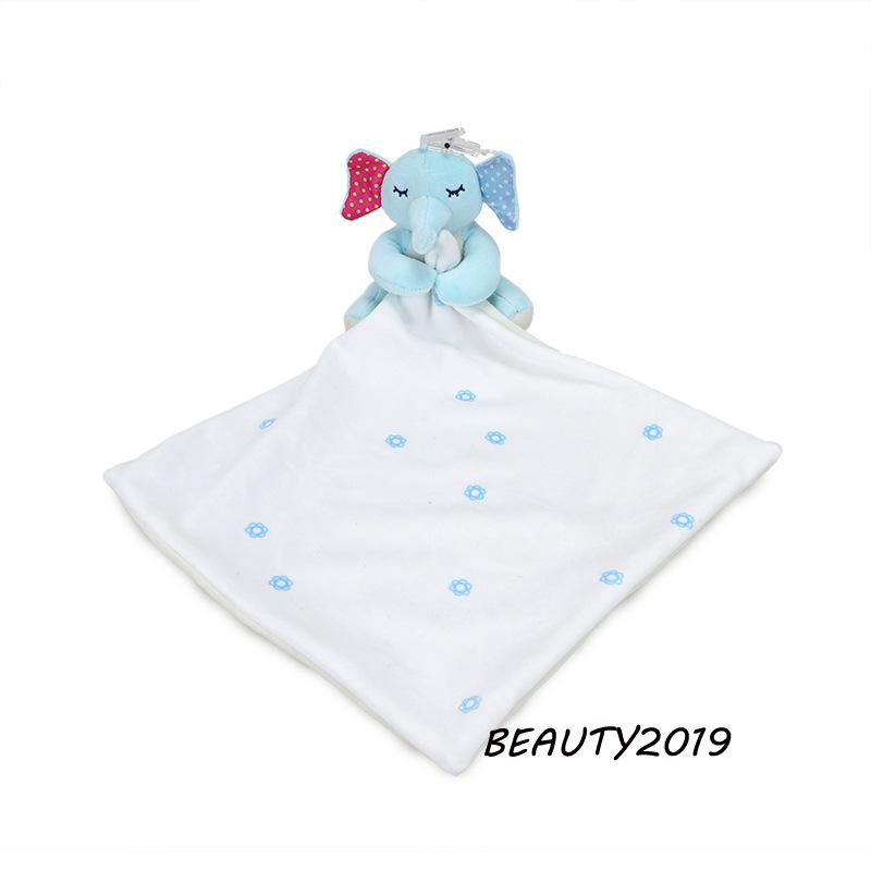 ➹-Baby Security Blanket Baby Cute Animal Soothing Towel Doll Newborn Nibble Sleep Toys Snuggle Blankets