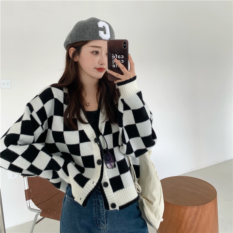 💥Áo Khoác Len💥 Cardigan Cổ Chữ V Dáng Rộng Thời Trang Cho Nữ OOP117