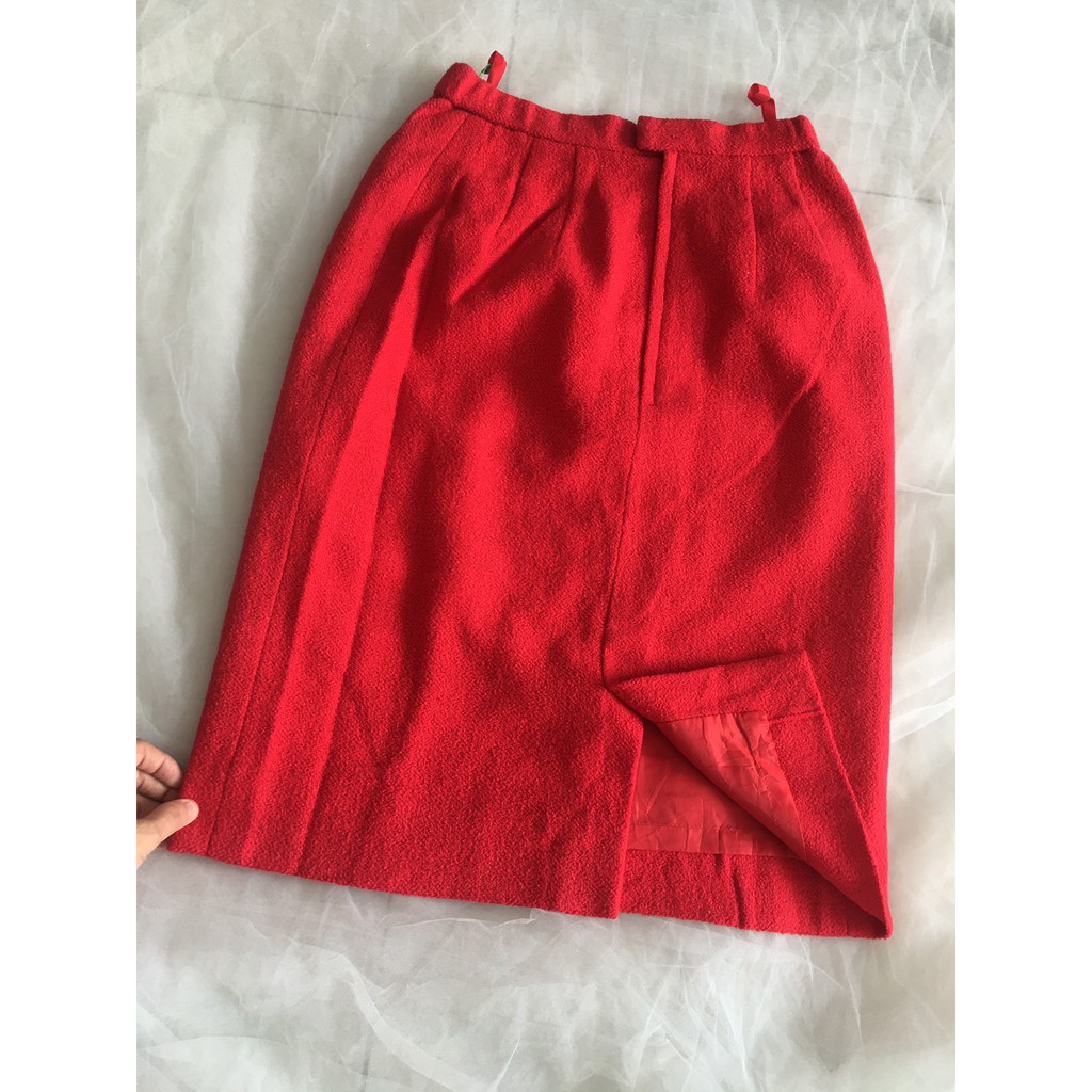 Chân váy dạ đỏ | BigBuy360 - bigbuy360.vn