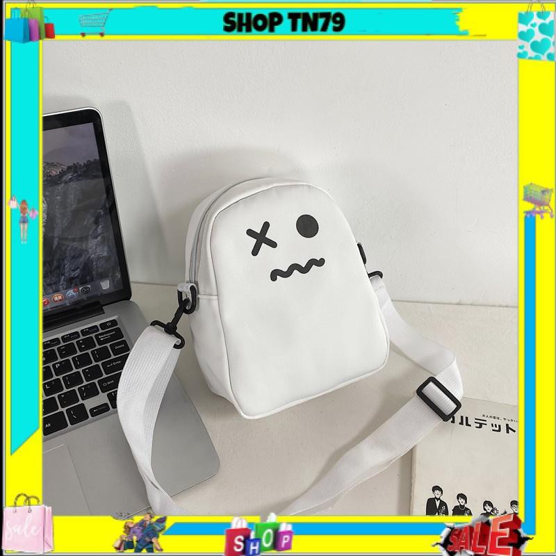 Túi đeo chéo nam nữ vải canvas cá tính đi chơi giá rẻ dễ thương TÚI &amp; BALO SHOP TN79