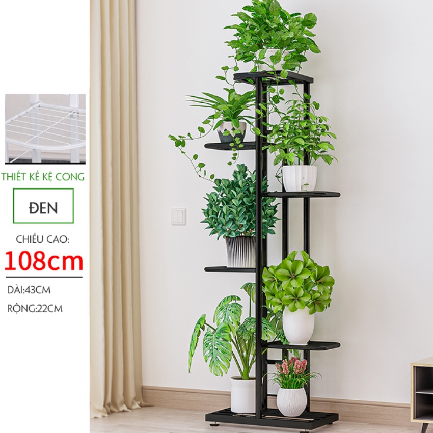 Kệ trồng cây, kệ hoa đa tầng để bàn trang trí ban công sân vườn, thiết kế sang trọng, chịu lực cao