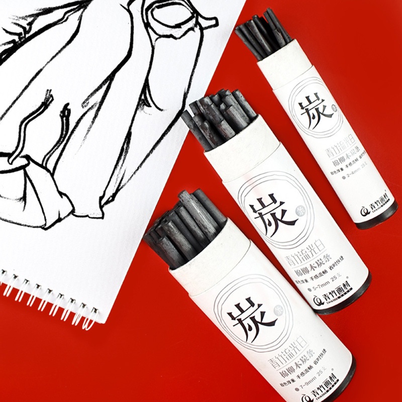 Bộ 25 Cây Bút Chì Than Để Vẽ Tranh DIY Tiện Dụng Và Bền