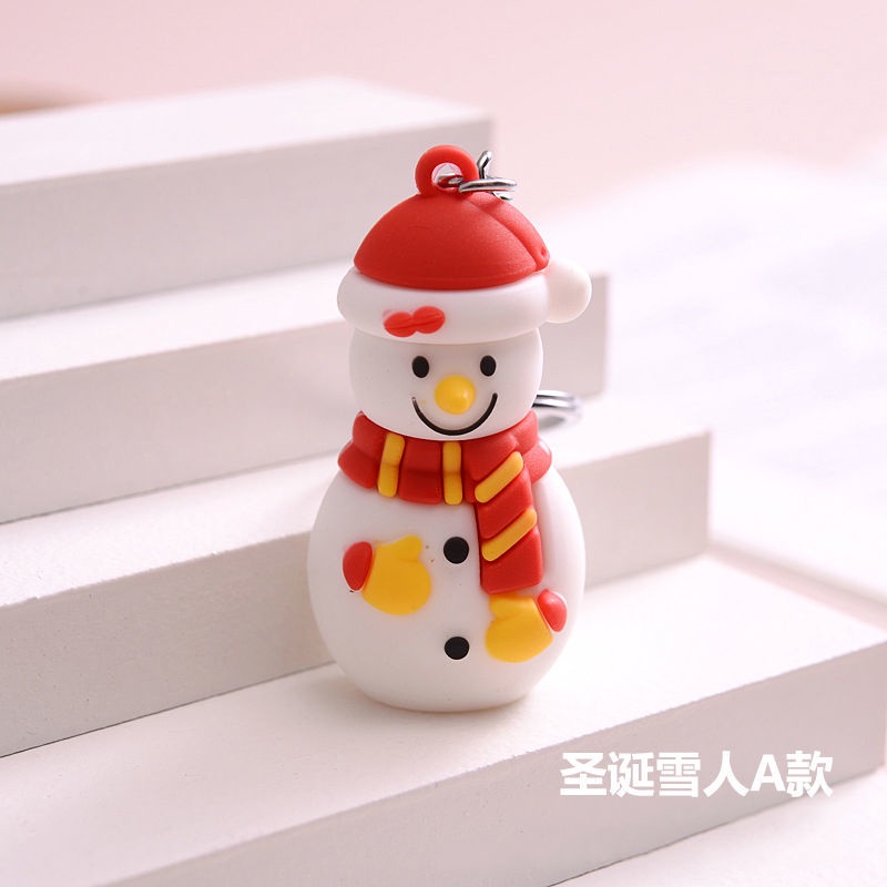 Móc khóa hình ông già nô-en/người tuyết/tuần lộc đa dạng chủ đề giáng sinh