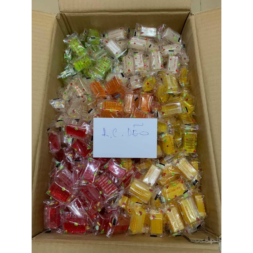 Mứt rau câu trái cây GIÒN - loại mới ngon lạ miệng - 500g - kẹo mứt rau câu siêu ngon