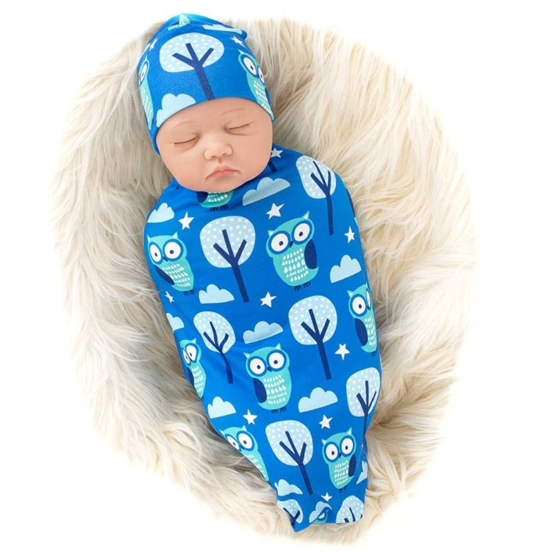 Chăn Quấn Em Bé In Họa Tiết Dễ Thương Chất Lượng Cao