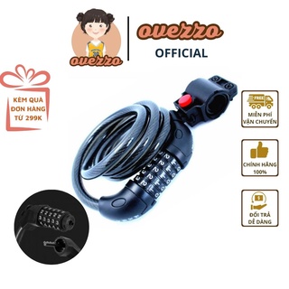 Khóa dây 5 số đổi mã cao cấp nhất cho xe đạp xe máy chống trộm khóa dây mật mã mật khẩu ovezzo ovzdr600
