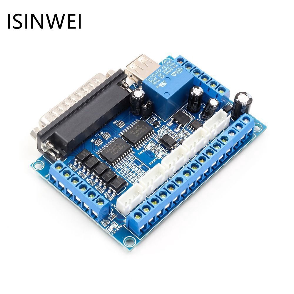 Bảng mạch động cơ bước Mach3 5 trục CNC có dây cáp USB