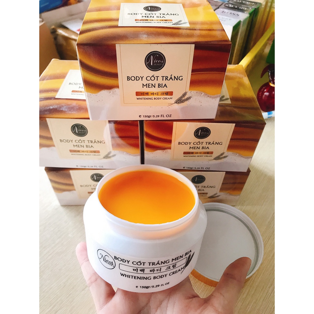 Kem body cốt trắng men bia Nicos - Body cốt men bia Nicos Beauty