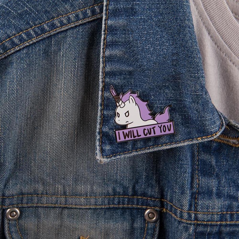 Trâm Cài Áo Hình Kỳ Lân Hoạt Hình Dễ Thương